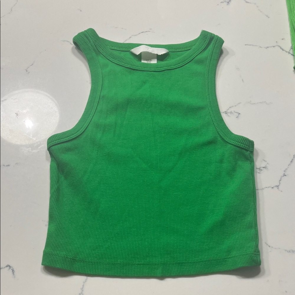 H&M Cotton Green Tank Top